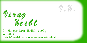 virag weibl business card